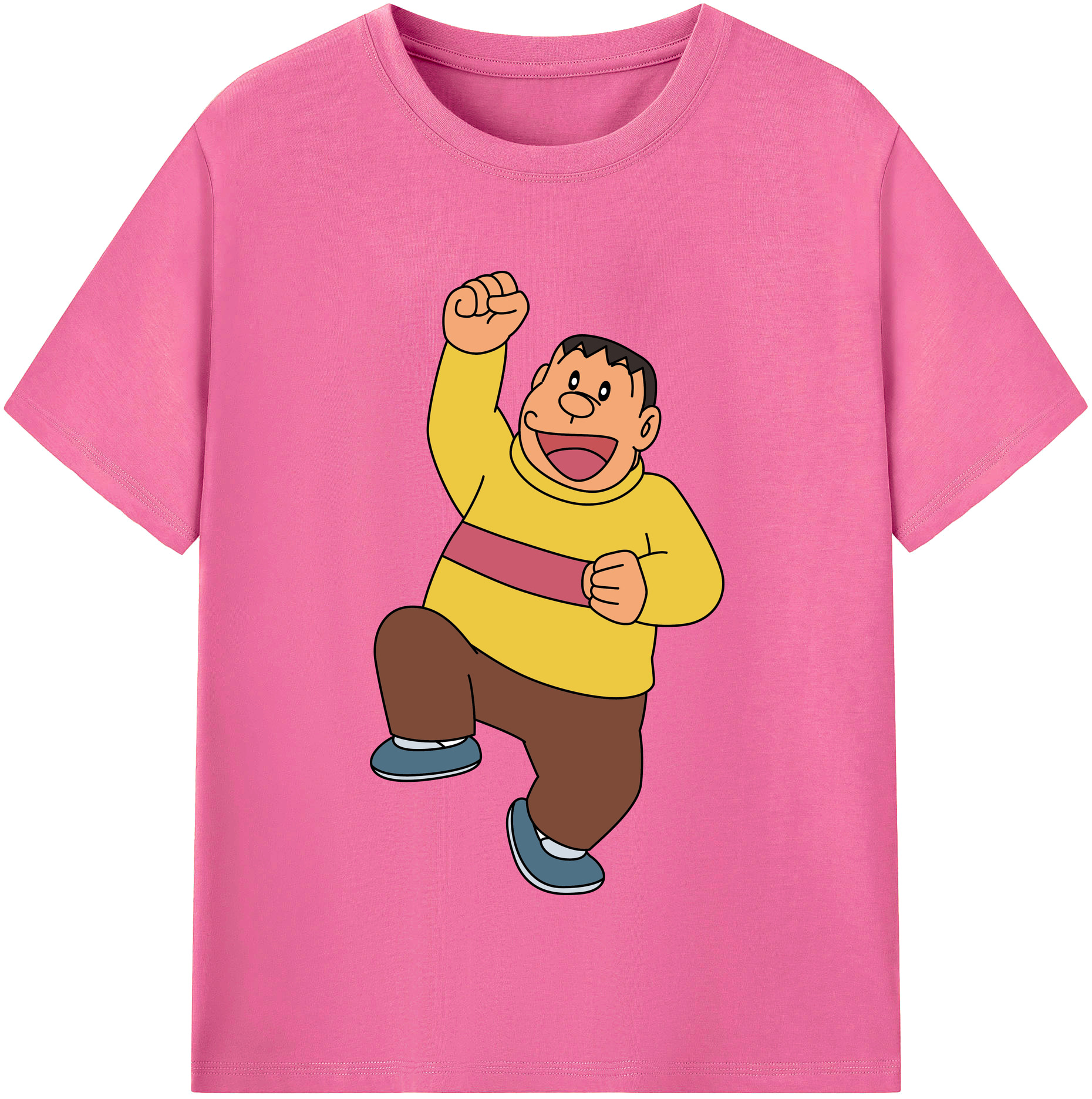 （画像用） ドラえもん 剛田武 Doraemon Gouta Takeshi レディースカジュアルプリントTシャツ（綿100％）